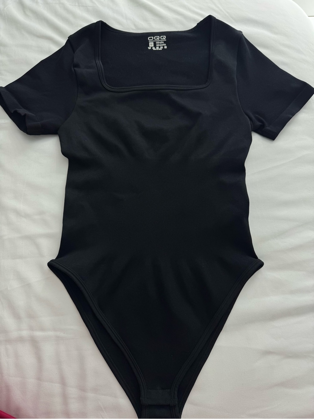 Black One-Piece Bodysuit - Waist Compression